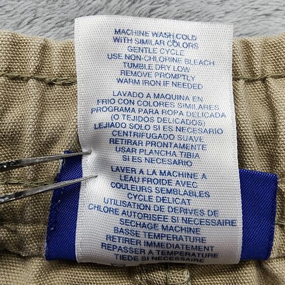 Vintage Reebok Shorts Mens 4XL Tan Khaki Cotton Cargo Pull On Casual Outdoors - Picture 4 of 9